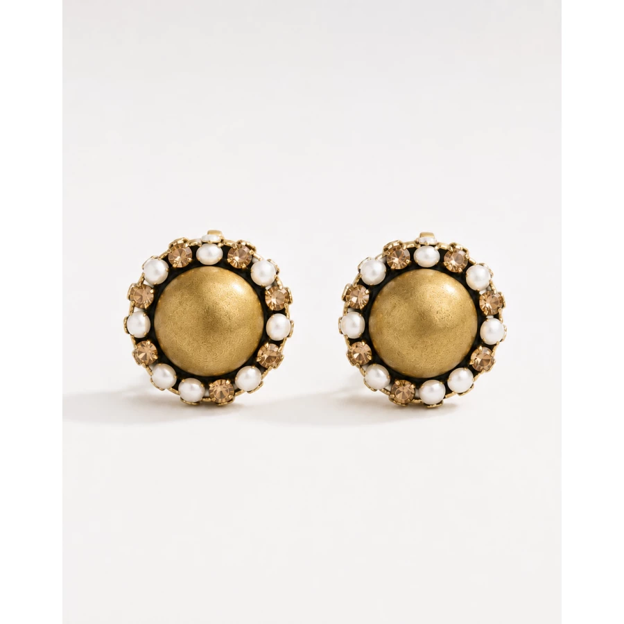 Pendientes Amber Pearl — brillo cálido con inspiración vintage Pendientes Amber Pearl — brillo cálido con inspiración vintage
