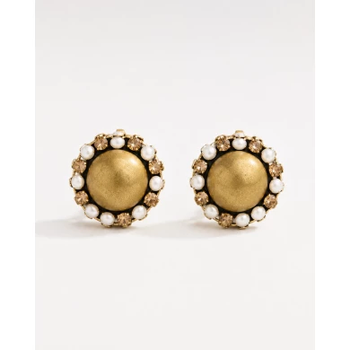 Pendientes Amber Pearl — brillo cálido con inspiración vintage