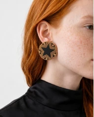 Pendientes Coin Vintage Gold — diseño de moneda con inspiración clásica