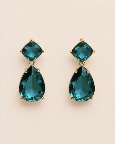 Pendientes Esmeralda Royale — el brillo del color que transforma cualquier look Pendientes Esmeralda Royale — el brillo del color que transforma cualquier look