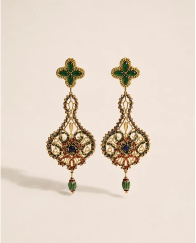 Pendientes Alhambra — arte y color convertidos en joya Pendientes Alhambra — arte y color convertidos en joya