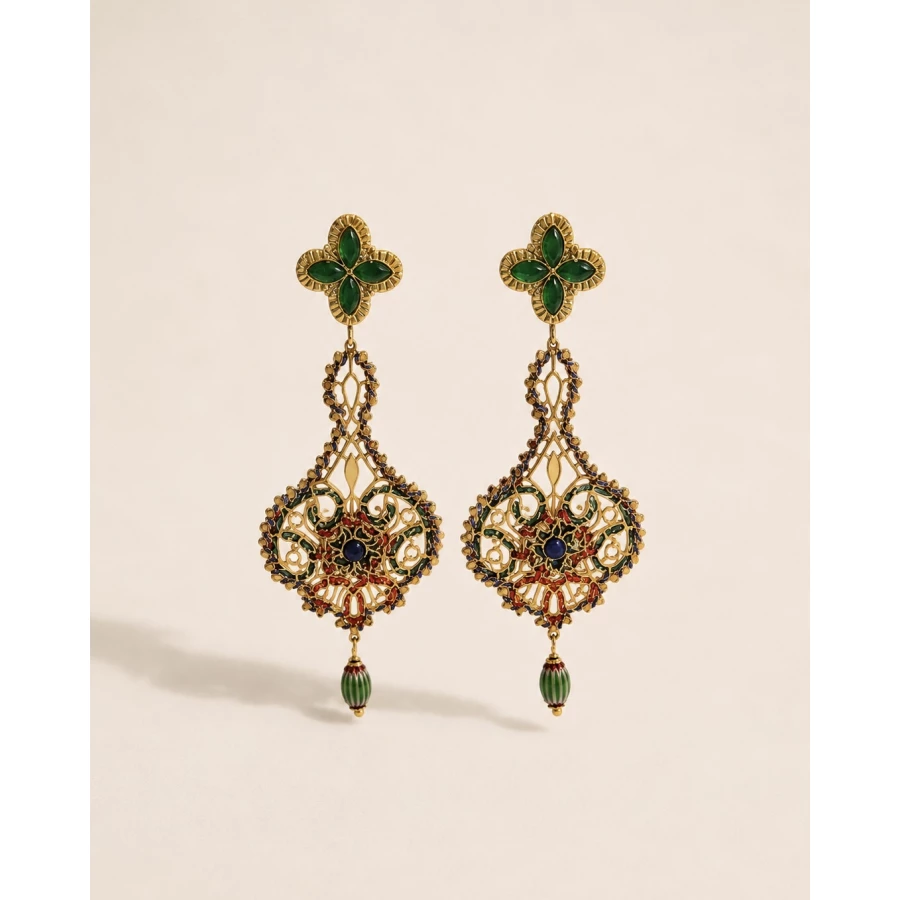 Pendientes Alhambra — arte y color convertidos en joya Pendientes Alhambra — arte y color convertidos en joya