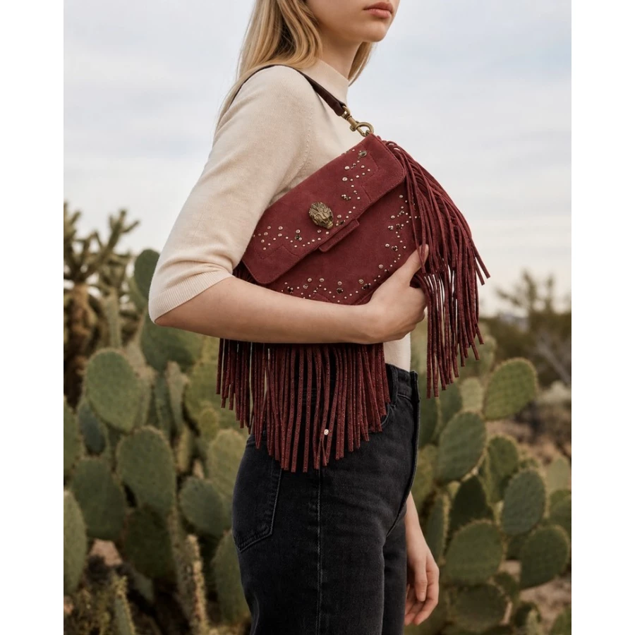 Bolso Kurt Geiger Oxford Fringe Shoulder Bag — Espíritu western con un toque de lujo