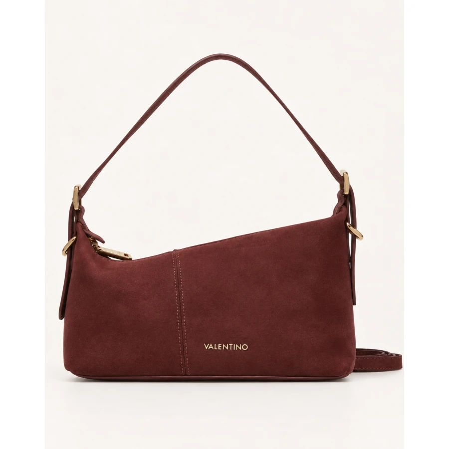Bolso Valentino Bordeaux Velvet — elegancia y sofisticación en terciopelo.