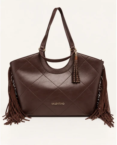 Bolso Valentino Shopping ASTRID marrón — Elegancia y carácter en formato maxi