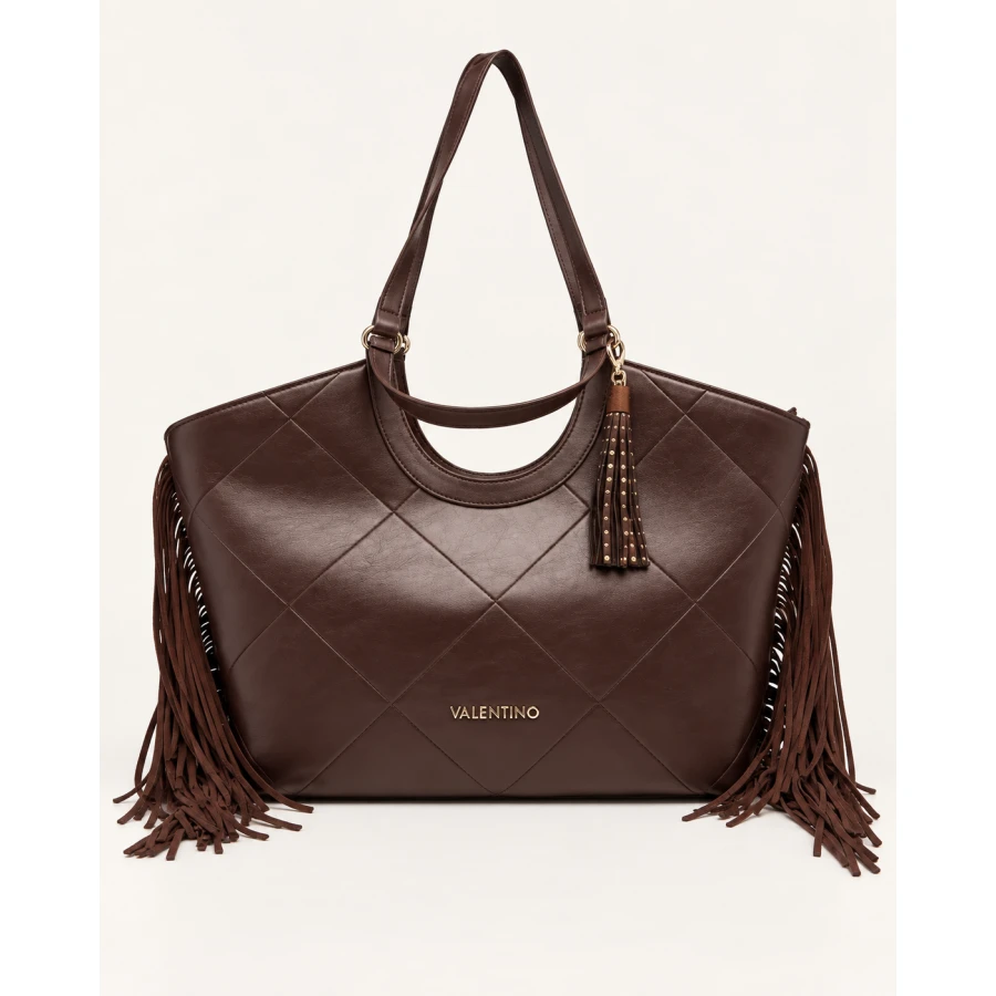 Bolso Valentino Shopping ASTRID marrón — Elegancia y carácter en formato maxi