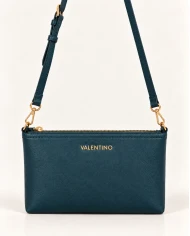 Bolso Valentino Elysse azul petróleo — Elegancia minimalista y sofisticada