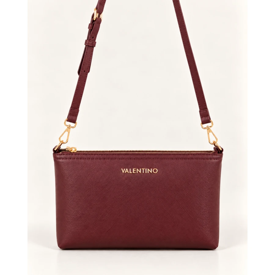 Bolso Valentino Elysse Burdeos — Elegancia compacta para el día a día