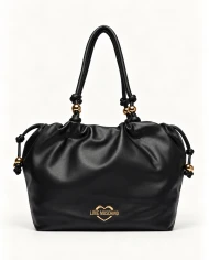 Bolso Love Moschino Black Love Grande — amplitud y estilo en negro.