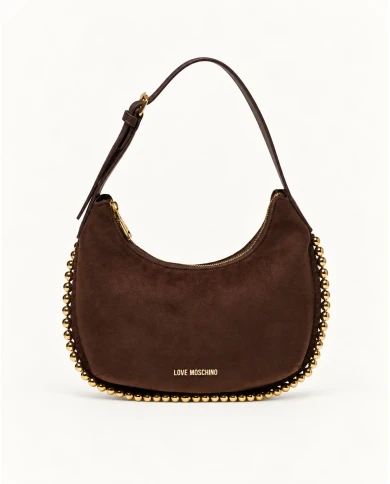 Bolso Love Moschino Manhattan Chocolate — carácter y elegancia en ante.