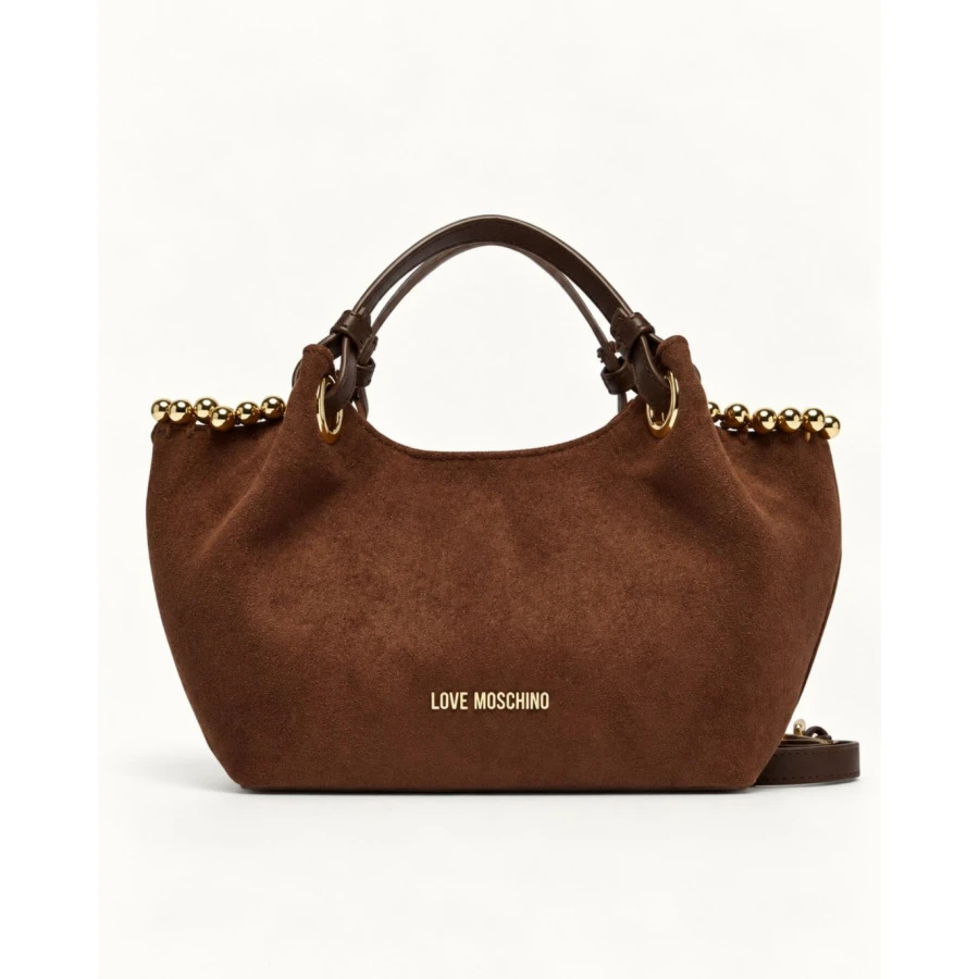 Bolso Love Moschino Manhattan Chocolate mini— un toque de estilo para cada día.