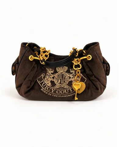 Bolso Juicy Couture Chocolate Love — elegancia con un toque atrevido.