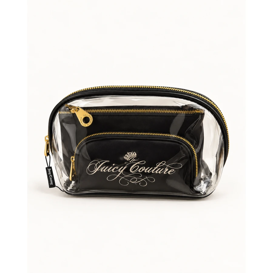 Neceser Juicy Couture Transparente Black & Gold — estilo y organización.