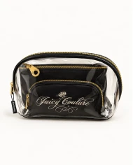 Neceser Juicy Couture Transparente Black & Gold — estilo y organización.