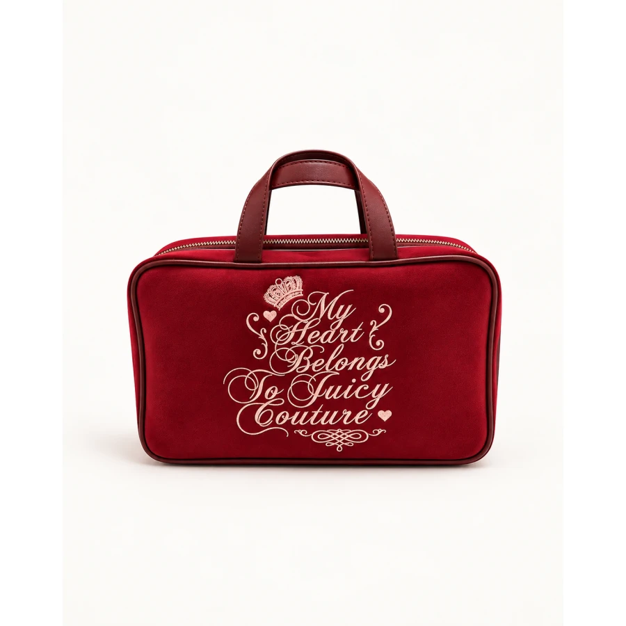 Neceser Juicy Couture Burgundy Romance — un diseño con encanto y personalidad.