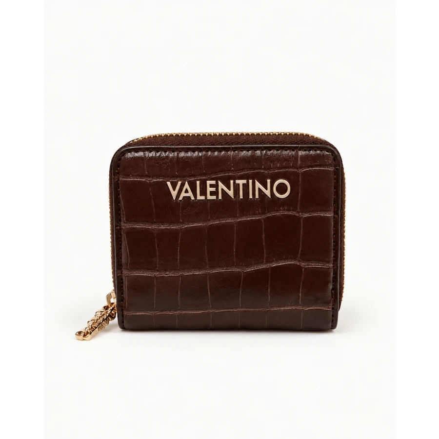 Monedero Valentino Coco Chocolate — elegancia en un formato compacto