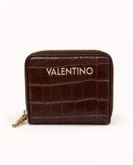 Monedero Valentino Coco Chocolate — elegancia en un formato compacto