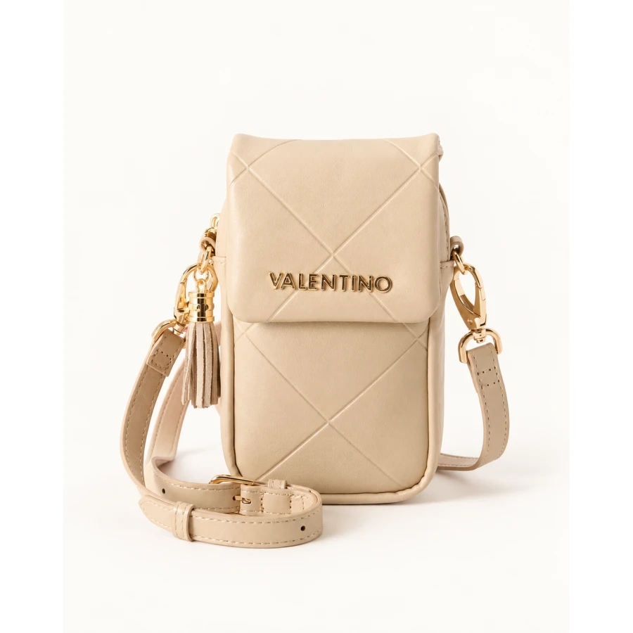 Portamóvil Valentino Astrid Beige — elegancia y estilo en formato compacto