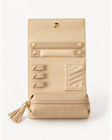Neceser Valentino Astrid Beige — un toque chic para tus esenciales