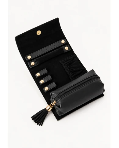 Neceser Valentino Astrid Negro — un toque chic para tus esenciales