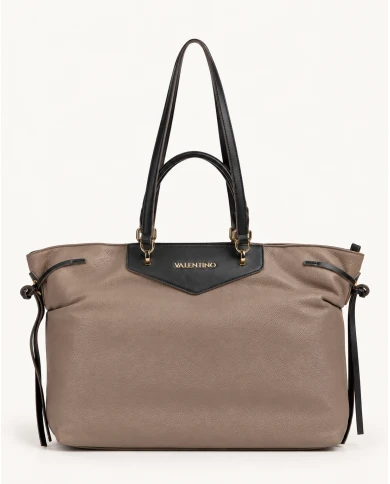 Bolso Valentino Fiamma Taupe Shopping — estilo urbano con detalles sofisticados Bolso Valentino Fiamma Taupe Shopping — estilo urbano con detalles sofisticados