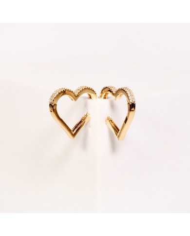 Pendientes aro acero dorado Cor Pendientes aro acero dorado Cor