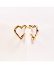 Pendientes aro acero dorado Cor Pendientes aro acero dorado Cor