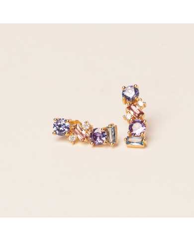 Pendientes de plata dorados Dalter L