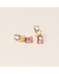 Pendiente Plata dorado Dalter A