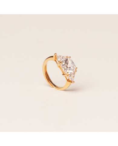 Anillo Plata dorado Vitoria S