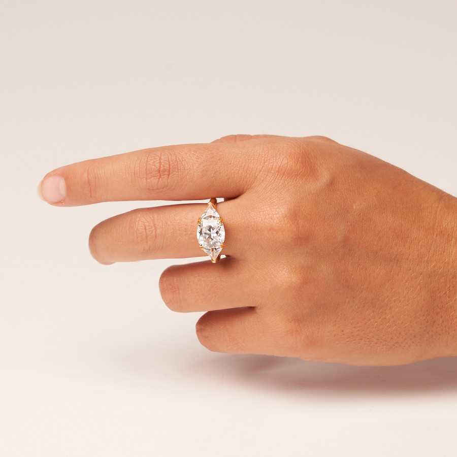 Anillo Plata dorado Vitoria S Anillo Plata dorado Vitoria S