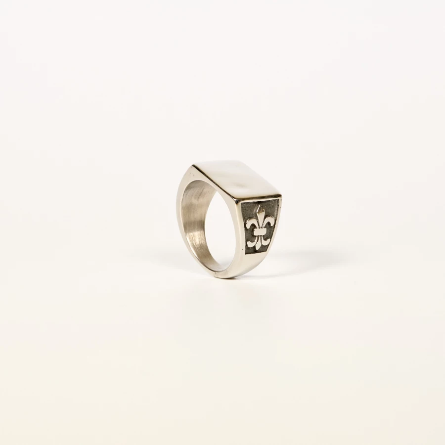 Anillo acero plateado Trival hombre