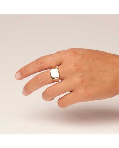 Anillo dorado de acero Octavia Anillo dorado de acero Octavia