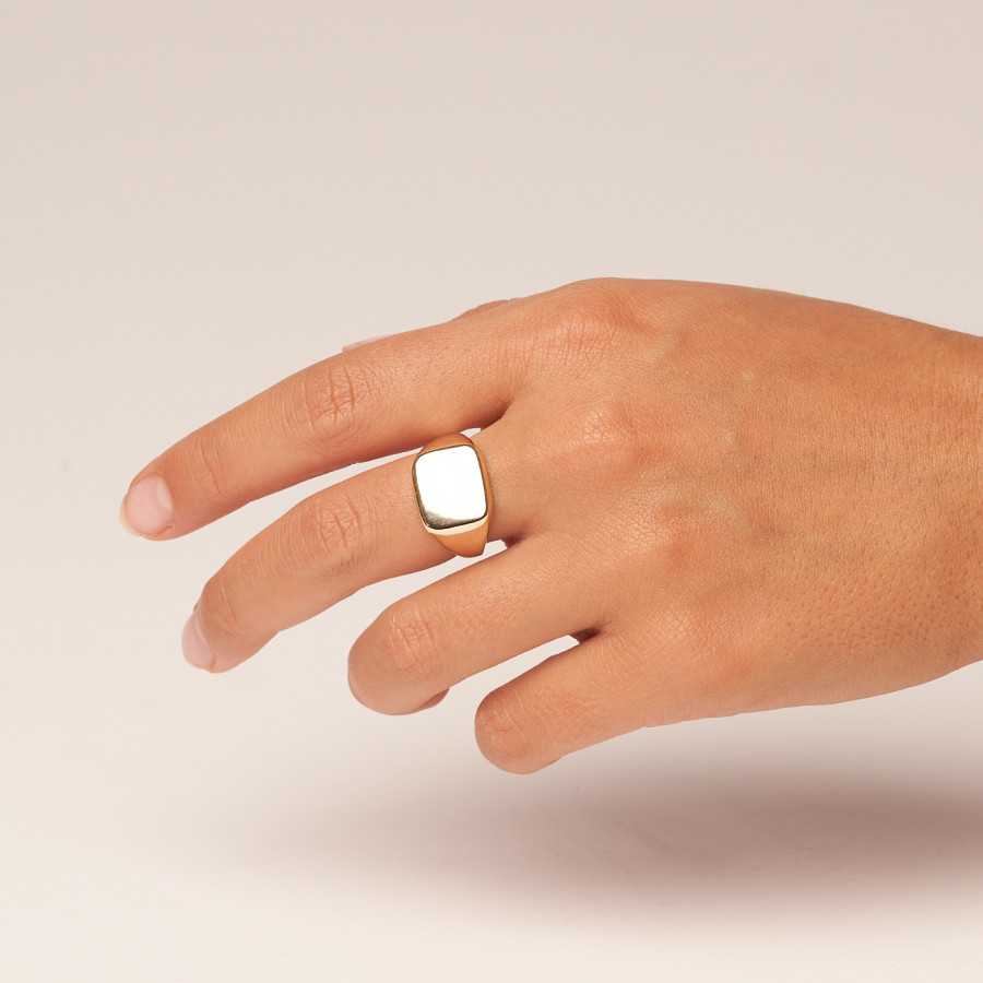 Anillo dorado de acero Octavia Anillo dorado de acero Octavia