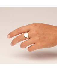 Anillo dorado de acero Octavia Anillo dorado de acero Octavia