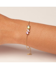 Pulsera Plata dorada Lime G