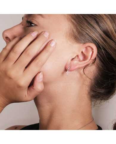 Pendiente plata circonitas Sulivan