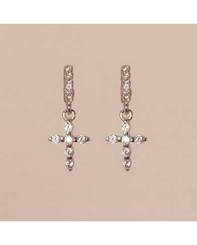 Pendiente plata circonitas Sulivan