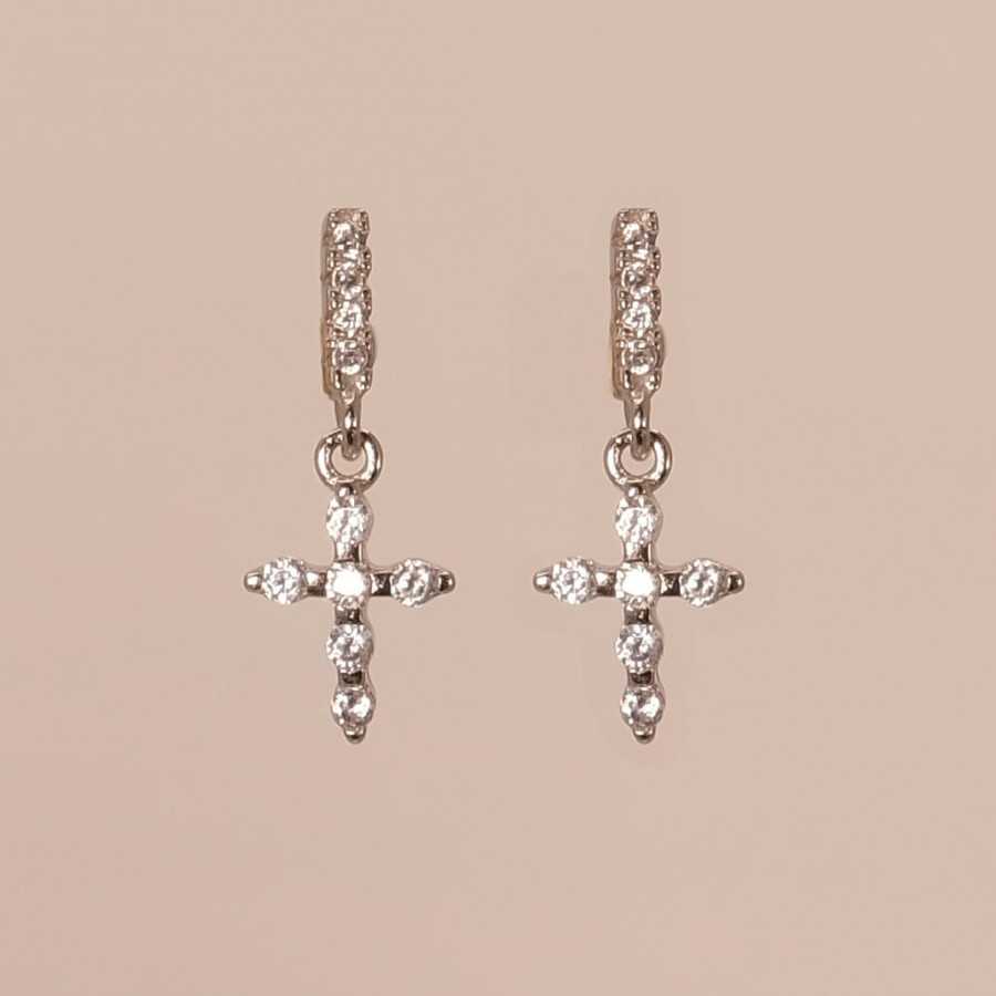 Pendiente plata circonitas Sulivan Pendiente plata circonitas Sulivan