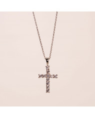 Cadena cruz circonita Got