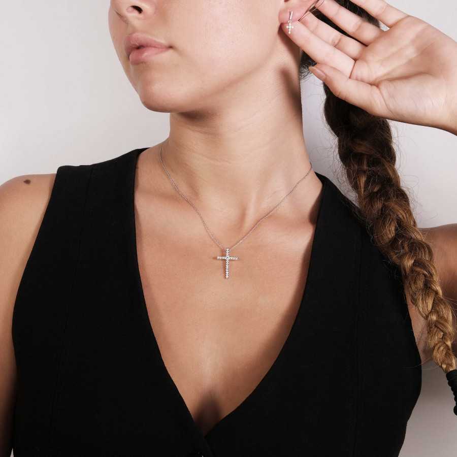 Cadena cruz circonitas Fella Cadena cruz circonitas Fella