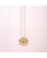 Collar Ojo Turco Perlas Julime Collar Ojo Turco Perlas Julime