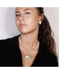 Collar Ojo Turco Perlas Julime Collar Ojo Turco Perlas Julime