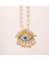 Collar Ojo Turco Perlas Julime Collar Ojo Turco Perlas Julime