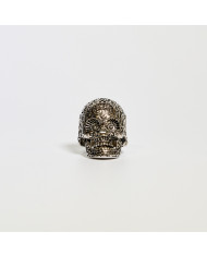 Anillo acero plateado Calavera chico