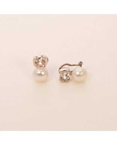 Pendiente Plata con Perlas Daloa Pendiente Plata con Perlas Daloa