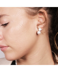 Pendiente Plata con Perlas Daloa