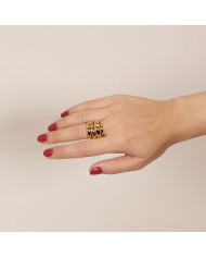 Anillo dorado de acero Geaya Anillo dorado de acero Geaya