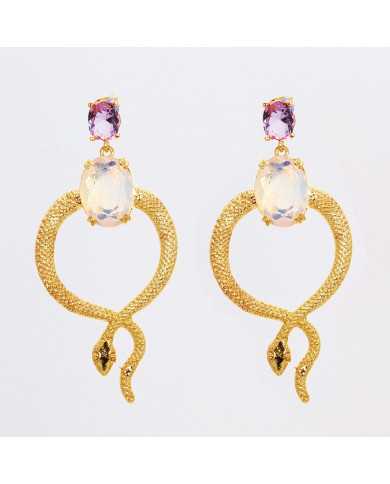 Pendiente acero dorado Julte Pendiente acero dorado Julte