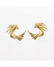 Pendientes acero dorado Jilda